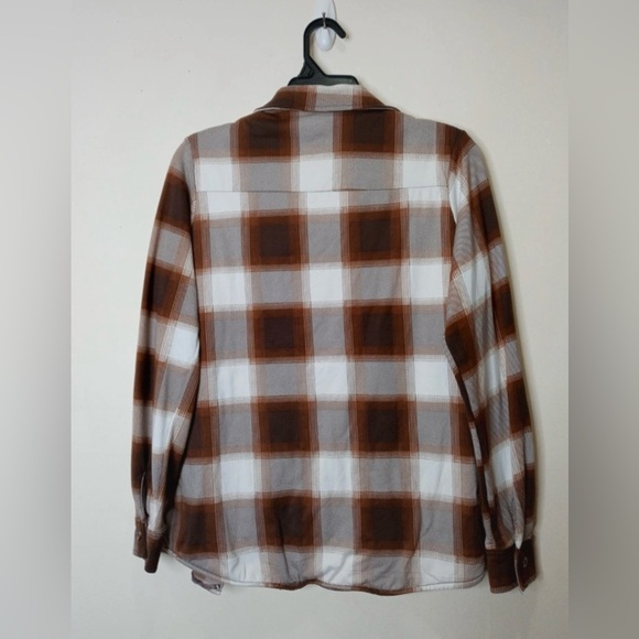 Rue21 Brown Plaid Sherpa-Lined Shacket XS - Picture 2 of 8